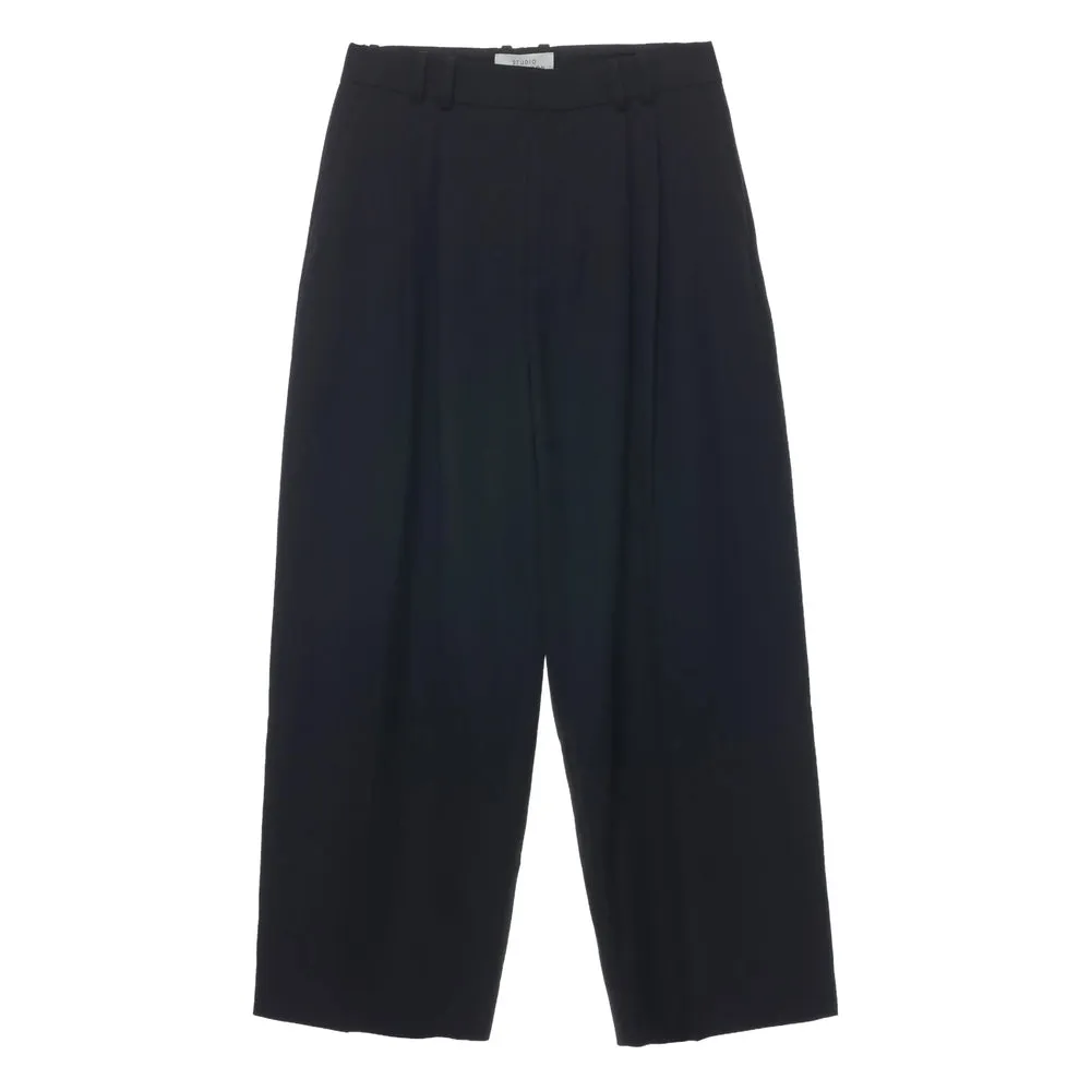 Black Double-Pleat Trousers sold by Lord & Taylor