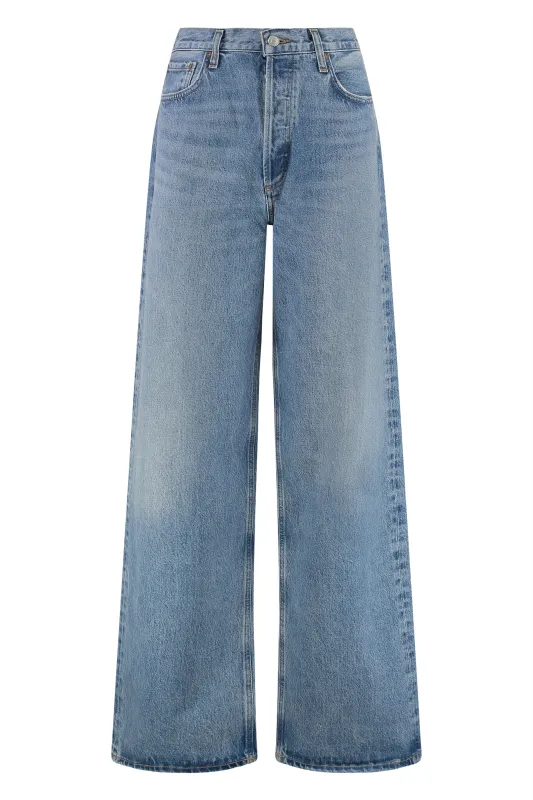 Low Slung Puddle Straight Leg Jeans sold by Lord & Taylor