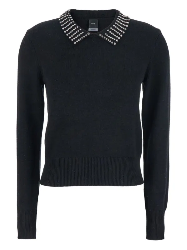 Pinko Rhinestone Embroidered Sweater sold by Lord & Taylor