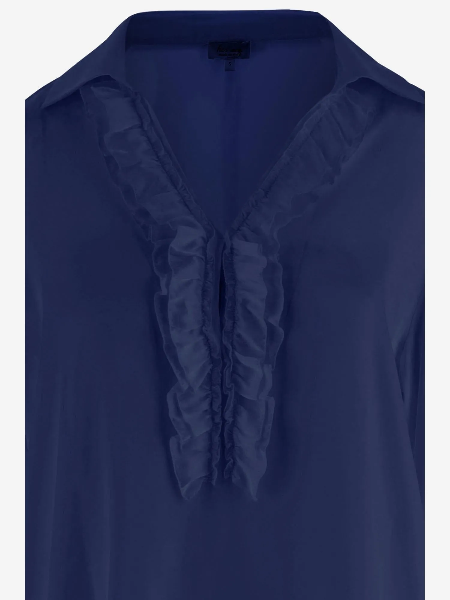 Stretch Silk Blouse with Ruffles sold by Lord & Taylor product image thumbnail 3