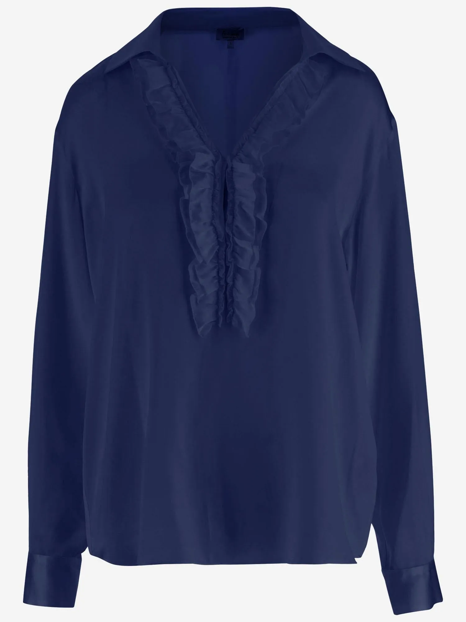 Stretch Silk Blouse with Ruffles sold by Lord & Taylor