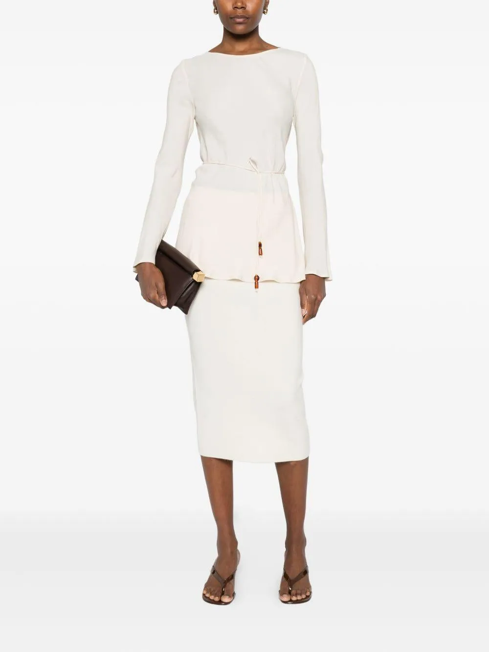 Pinko Midi Skirt in White sold by Lord & Taylor product image thumbnail 3