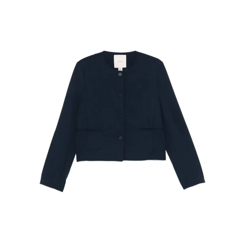 Cropped Dark Sapphire Blue Jacket sold by Lord & Taylor