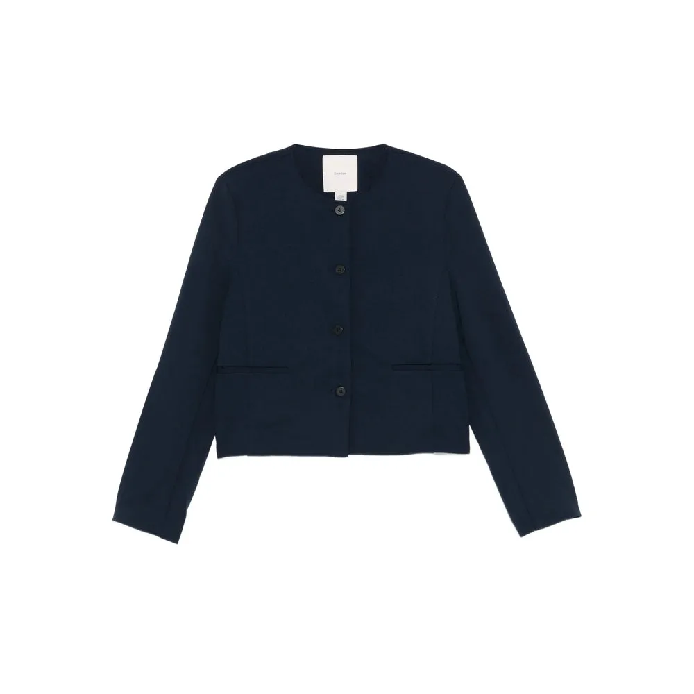 Cropped Dark Sapphire Blue Jacket sold by Lord & Taylor