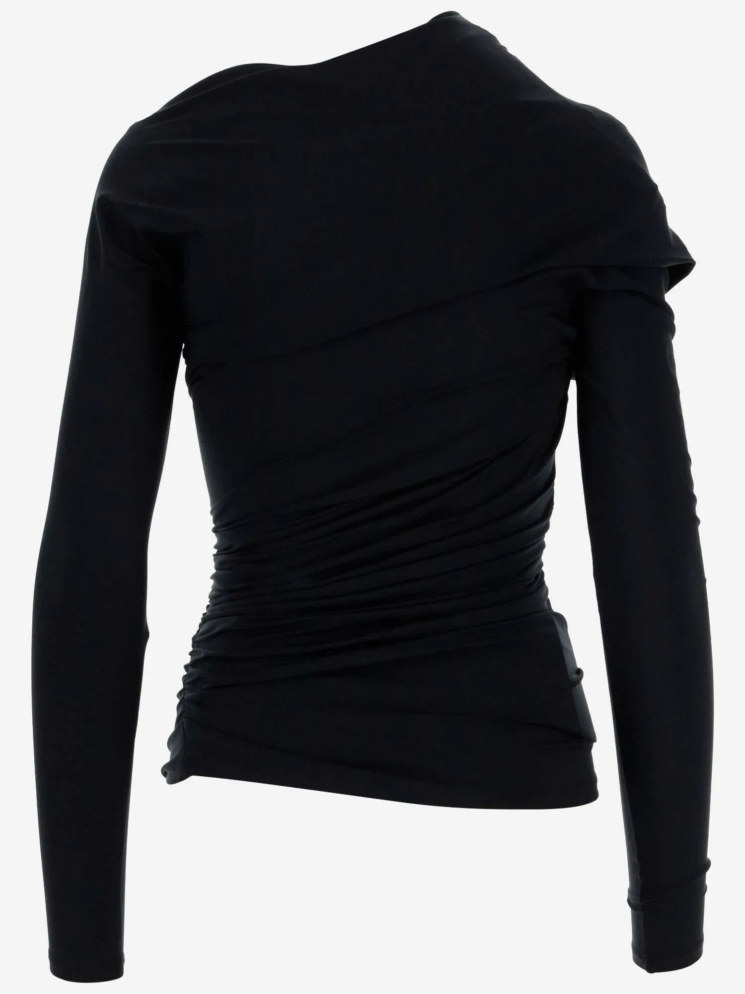 Asymmetrical Cupro-Blend Top sold by Lord & Taylor product image thumbnail 4