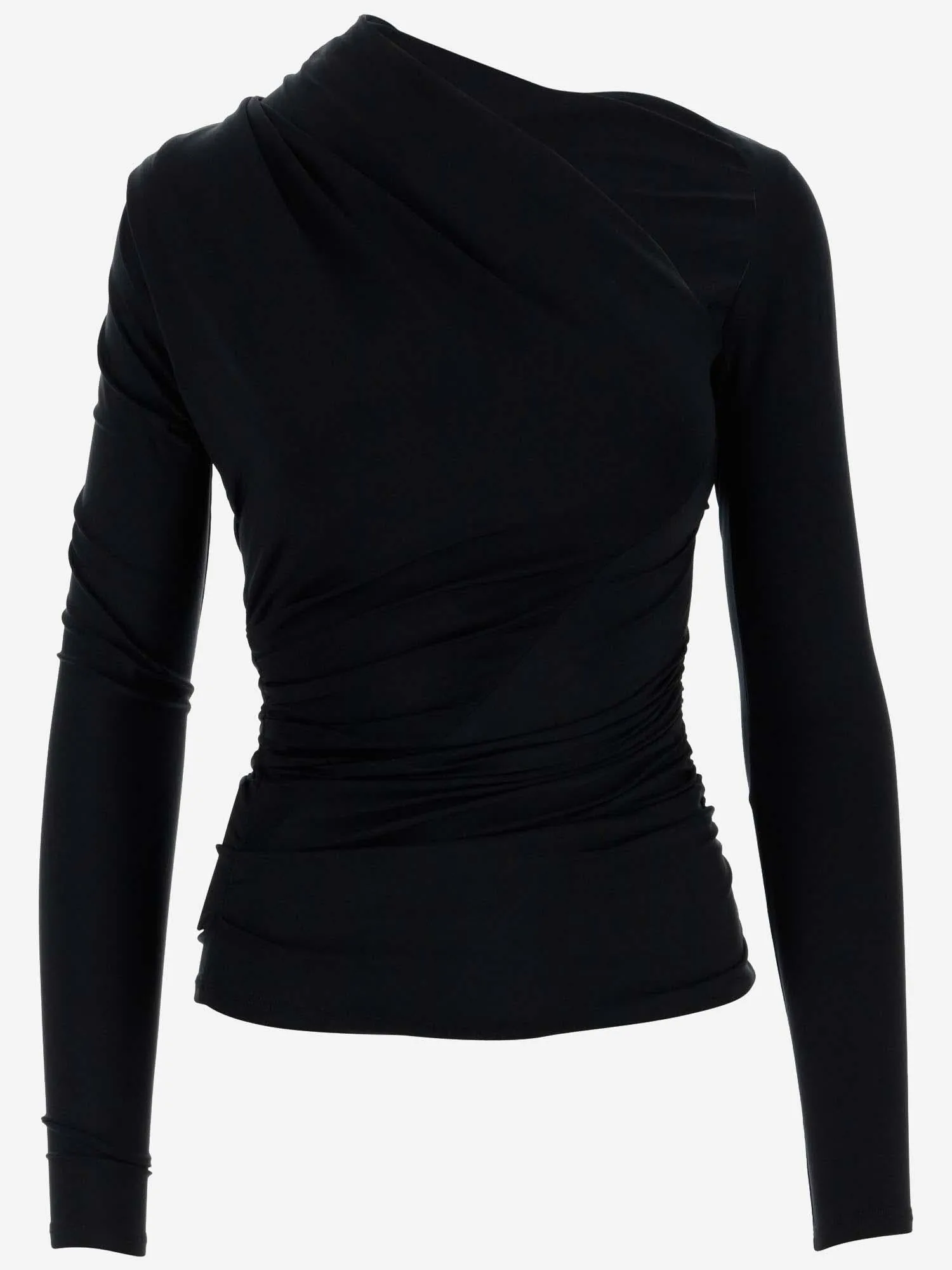 Asymmetrical Cupro-Blend Top sold by Lord & Taylor