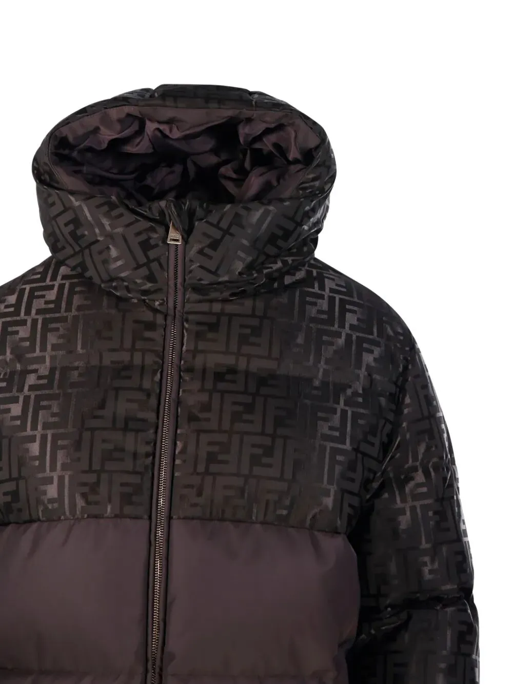 DARK BROWN COTTON BLEND DOWN JACKET sold by Lord & Taylor product image thumbnail 3