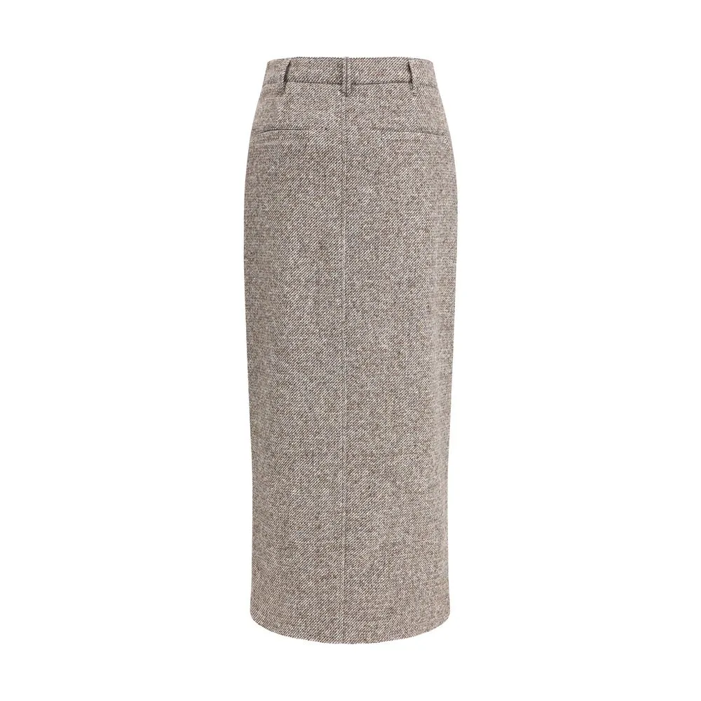 Brown Fleece Wool Long Skirt sold by Lord & Taylor product image thumbnail 2