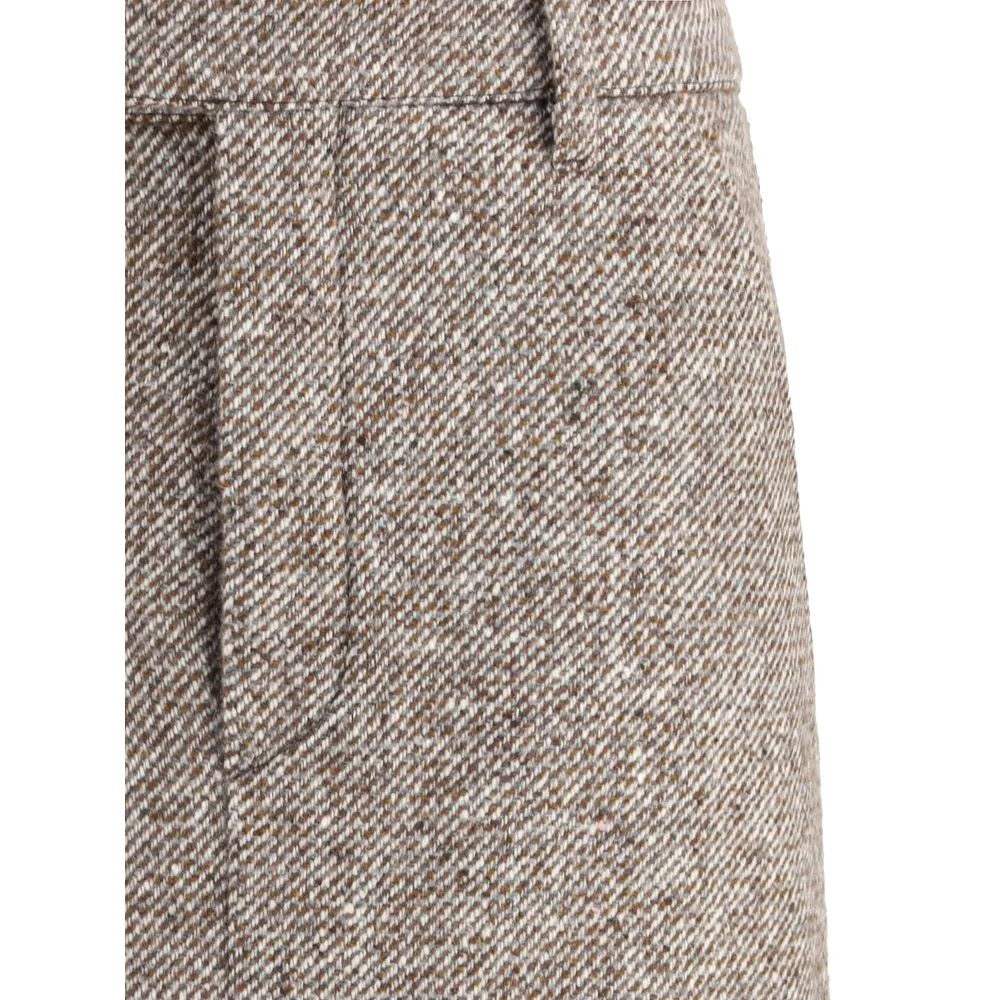 Brown Fleece Wool Long Skirt sold by Lord & Taylor product image thumbnail 3