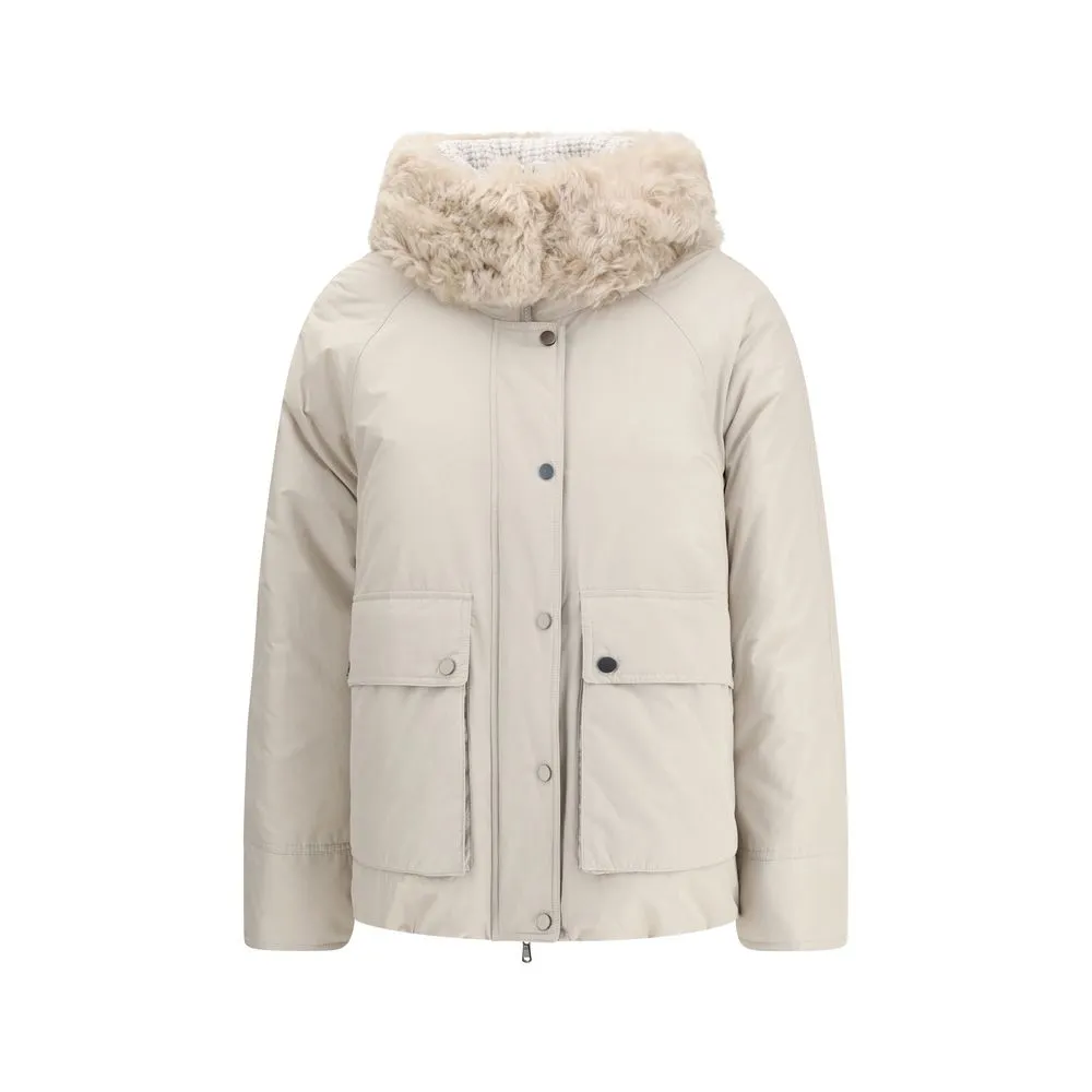 Gray Polyester Parka sold by Lord & Taylor