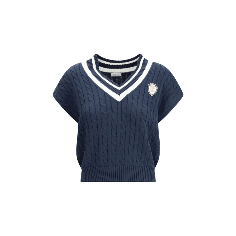 Blue Cotton Sweatshirt made by Thom Browne