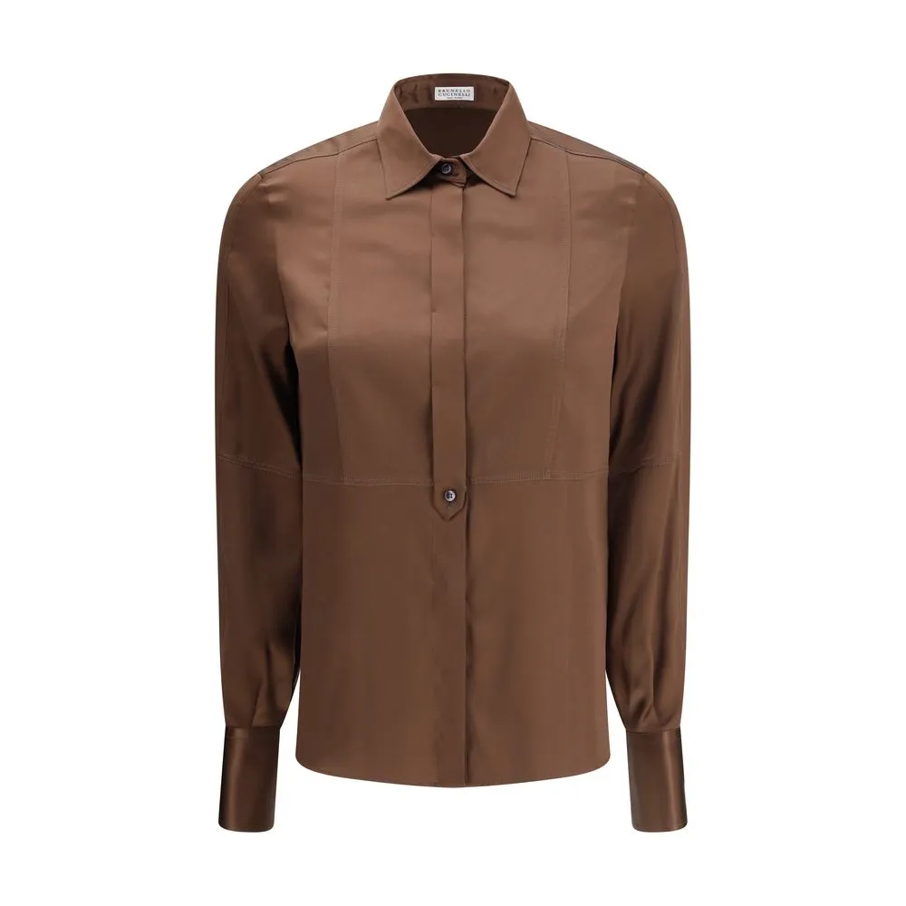 Brown Silk Dress Shirt sold by Lord & Taylor