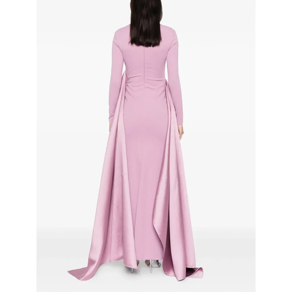 Lilac Long Sleeve Dress with Train Detail sold by Lord & Taylor product image thumbnail 4