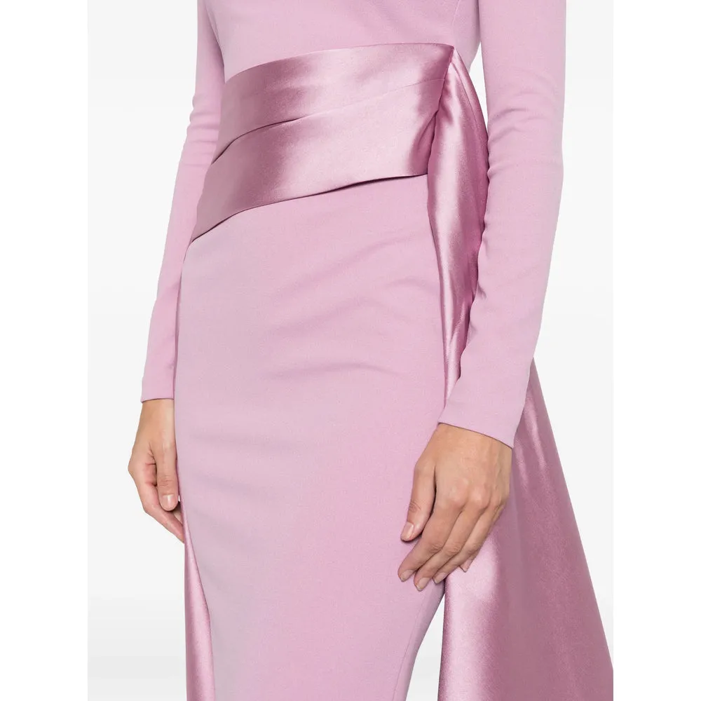 Lilac Long Sleeve Dress with Train Detail sold by Lord & Taylor product image thumbnail 3