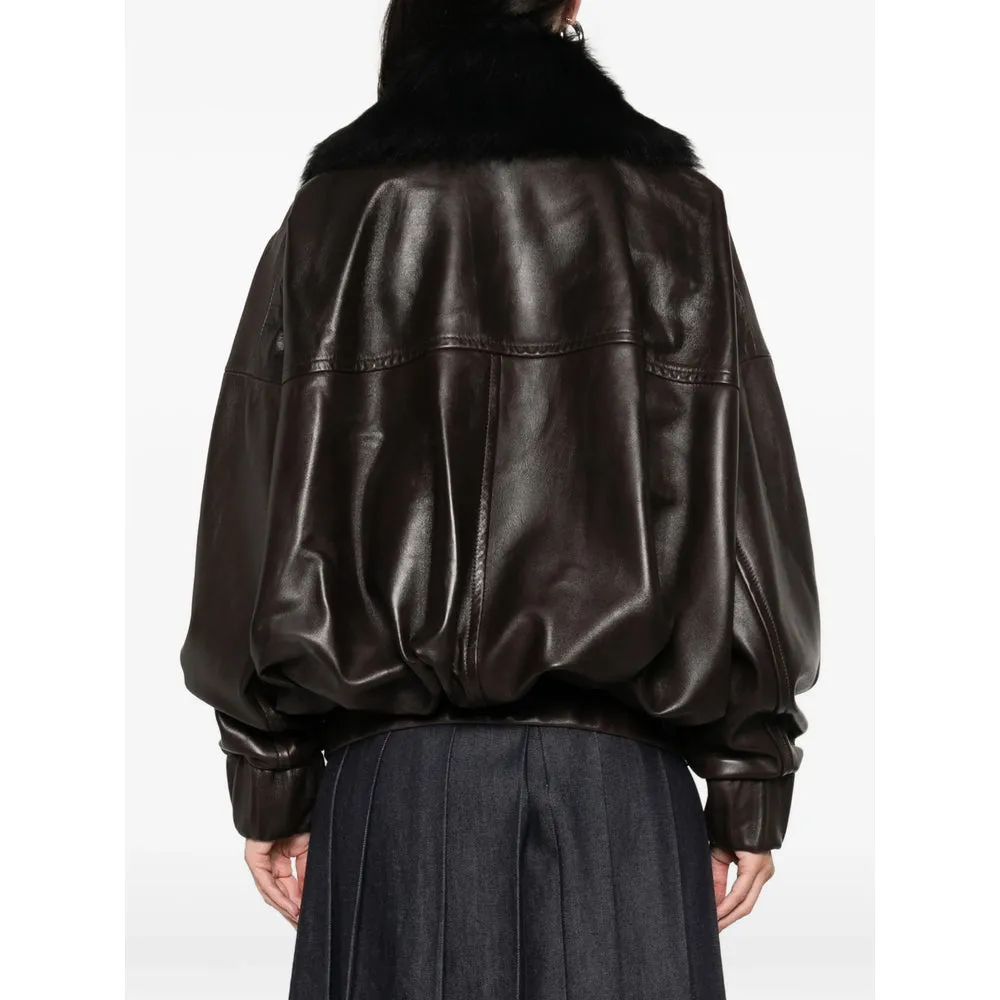 Leather Outerwear with Fur Collar sold by Lord & Taylor product image thumbnail 4