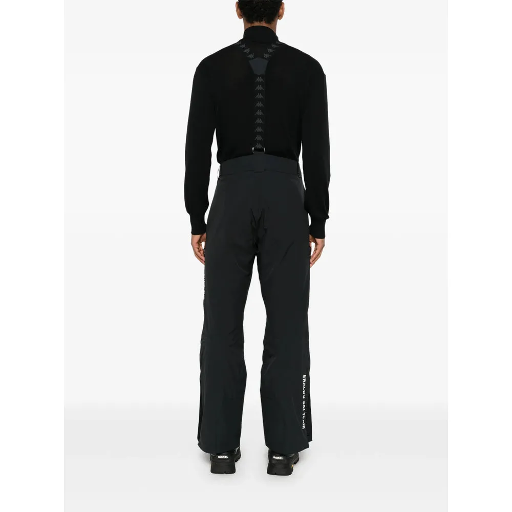 Black Flared Trousers with Logo Patch sold by Lord & Taylor product image thumbnail 5