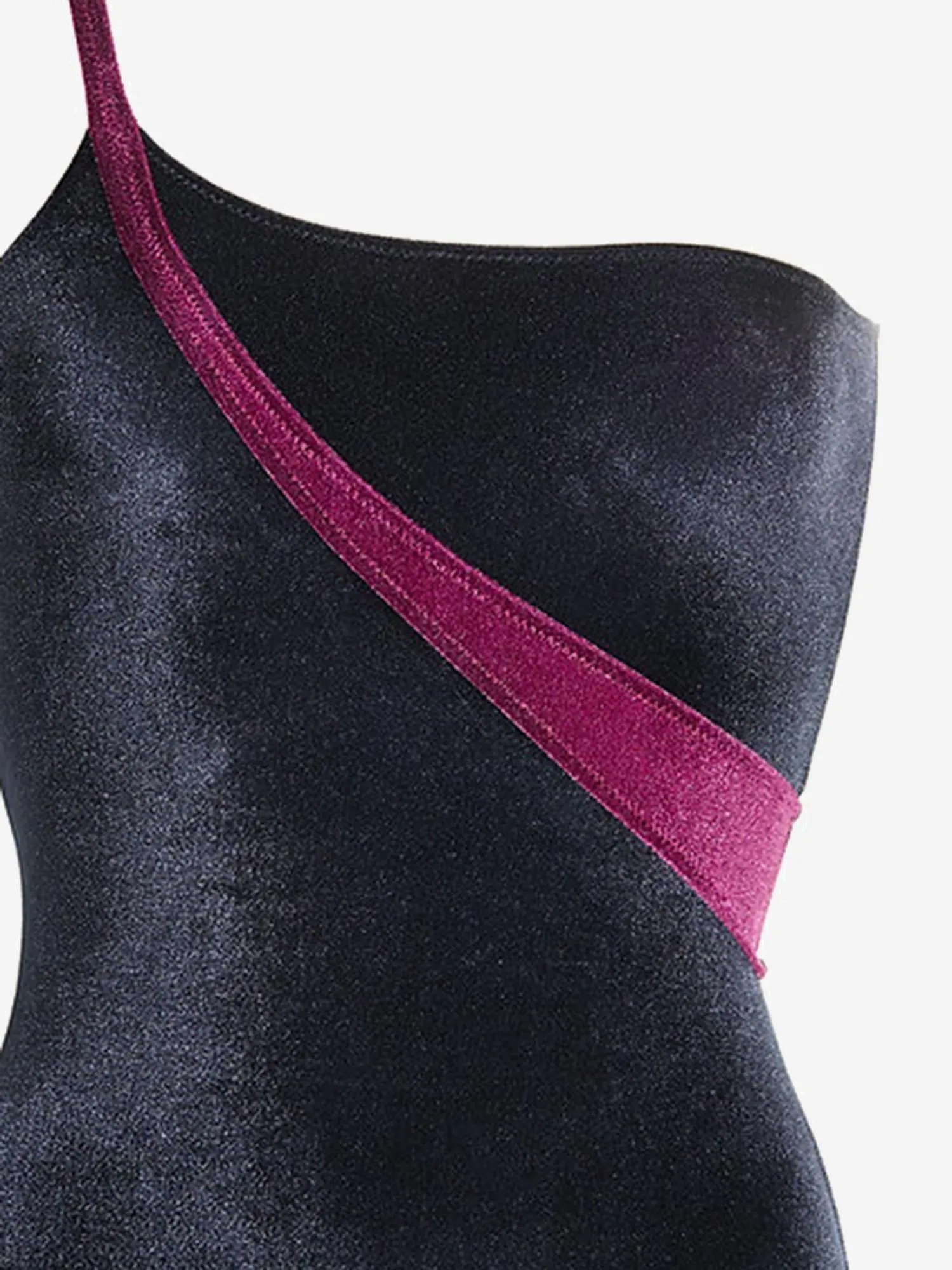 Color Block One-Shoulder Swimsuit sold by Lord & Taylor product image thumbnail 2