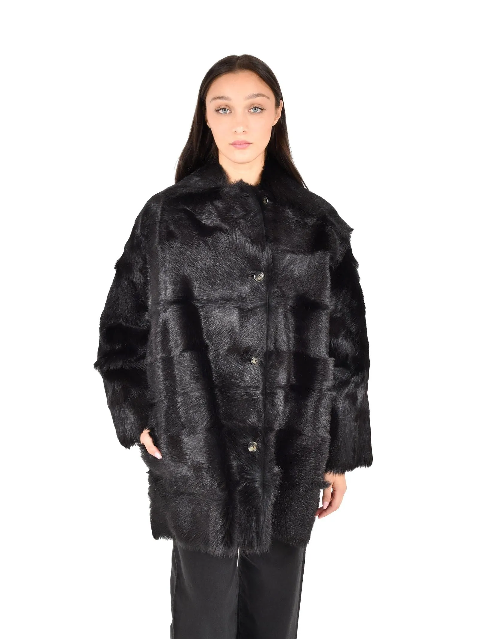 Fur Jacket with Wide Collar sold by Lord & Taylor