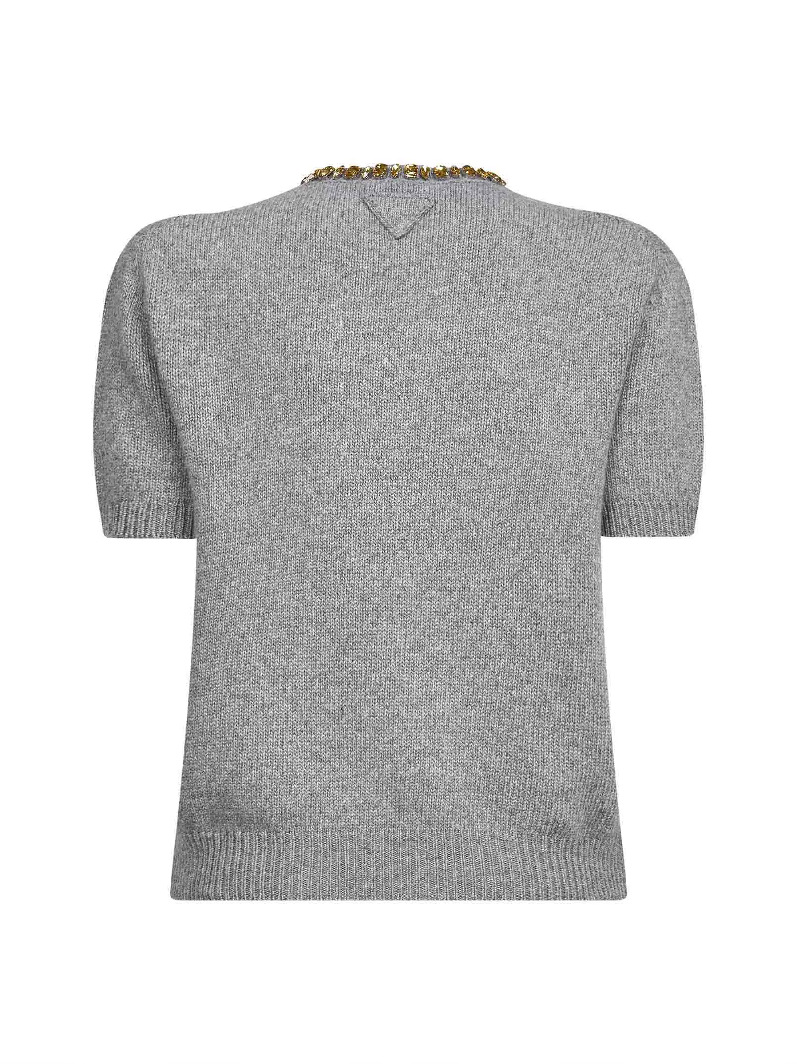Grey Wool and Cashmere Embellished Sweater sold by Lord & Taylor product image thumbnail 2