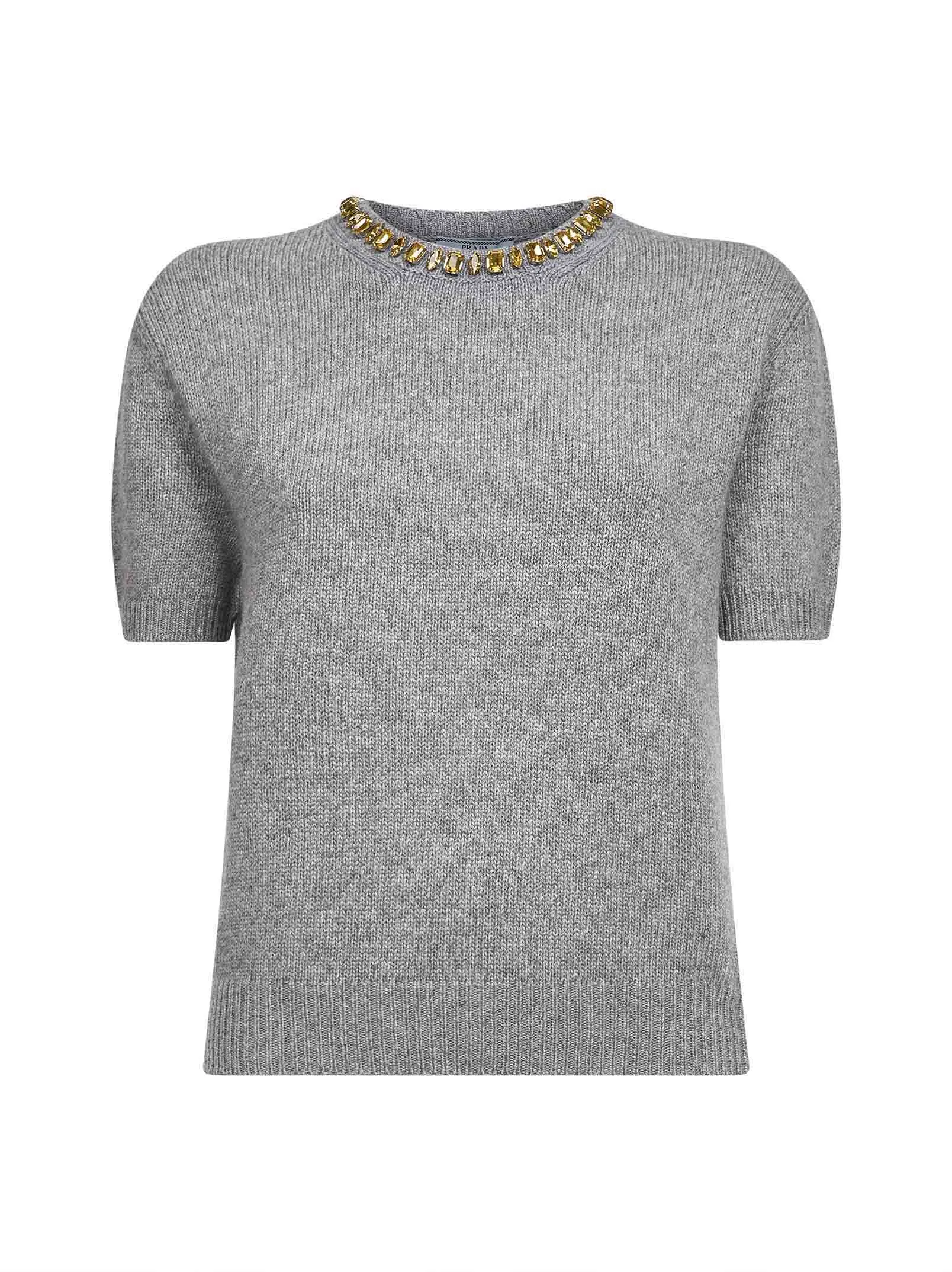 Grey Wool and Cashmere Embellished Sweater sold by Lord & Taylor