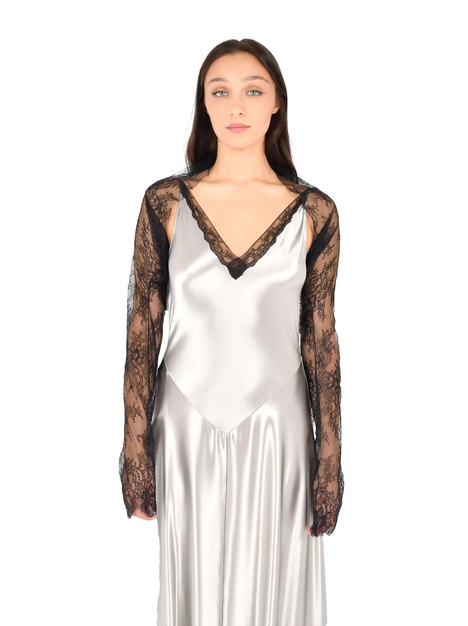 Long Dress with Detachable Lace Shrug sold by Lord & Taylor product image thumbnail 4