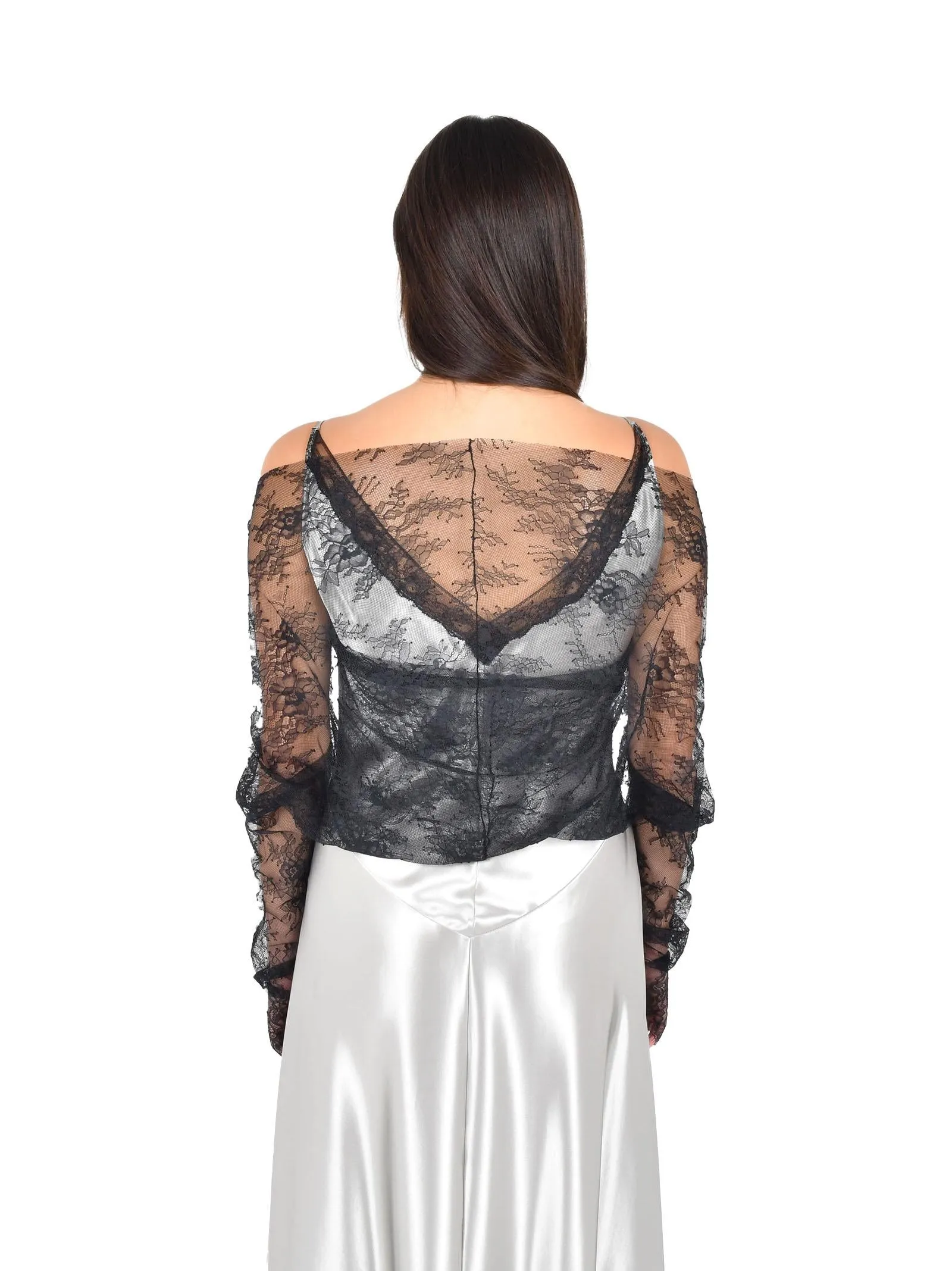 Long Dress with Detachable Lace Shrug sold by Lord & Taylor product image thumbnail 2