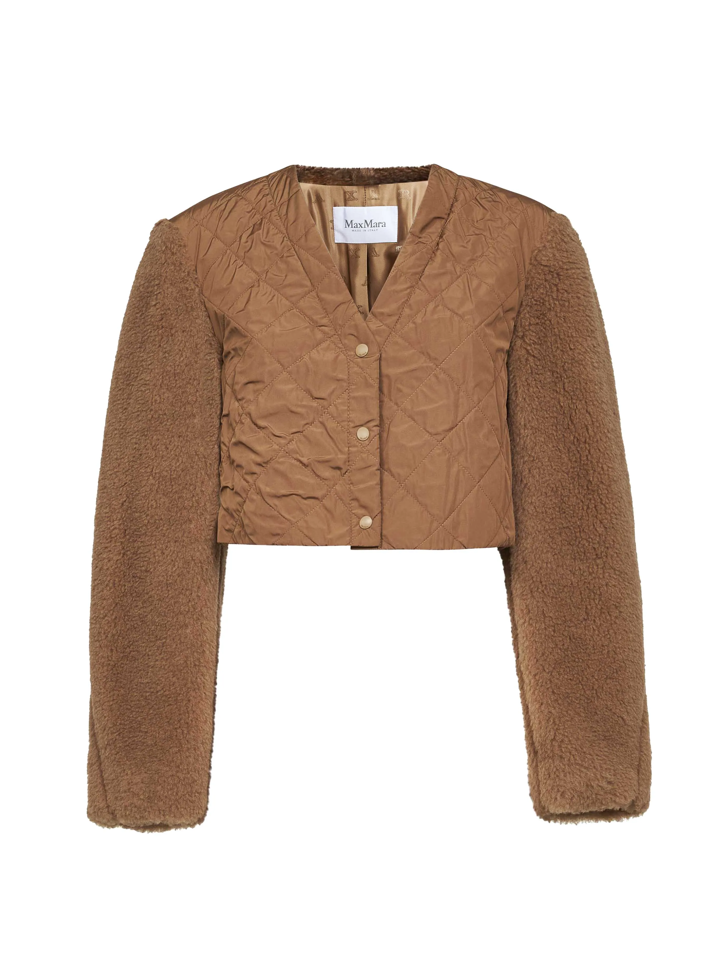 Camel Teddy 2-in-1 Cropped Gilet sold by Lord & Taylor product image thumbnail 3