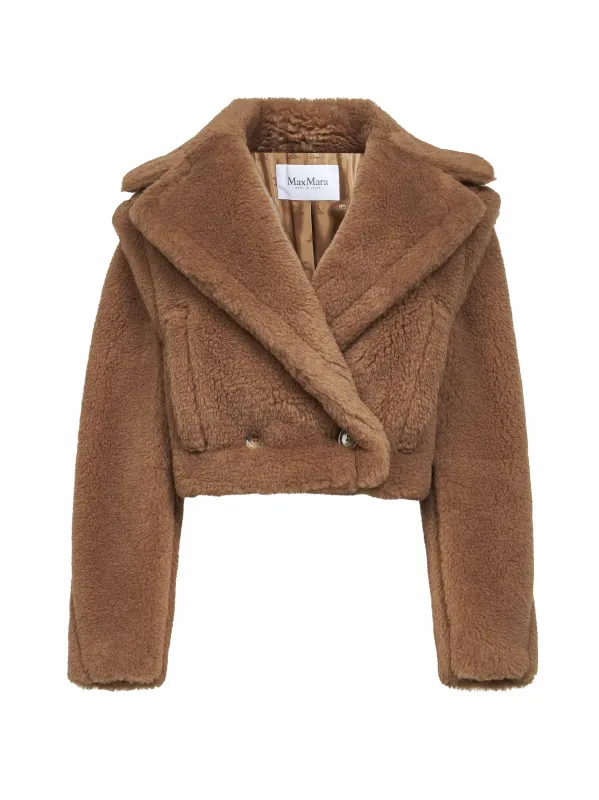 Camel Teddy 2-in-1 Cropped Gilet sold by Lord & Taylor