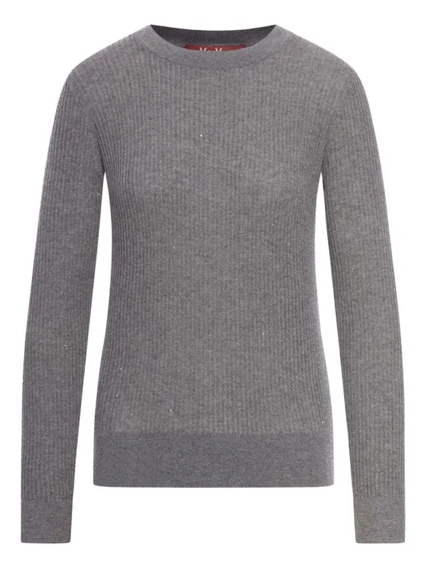 MaxMara Studio Sweater in Melange Gray sold by Lord & Taylor