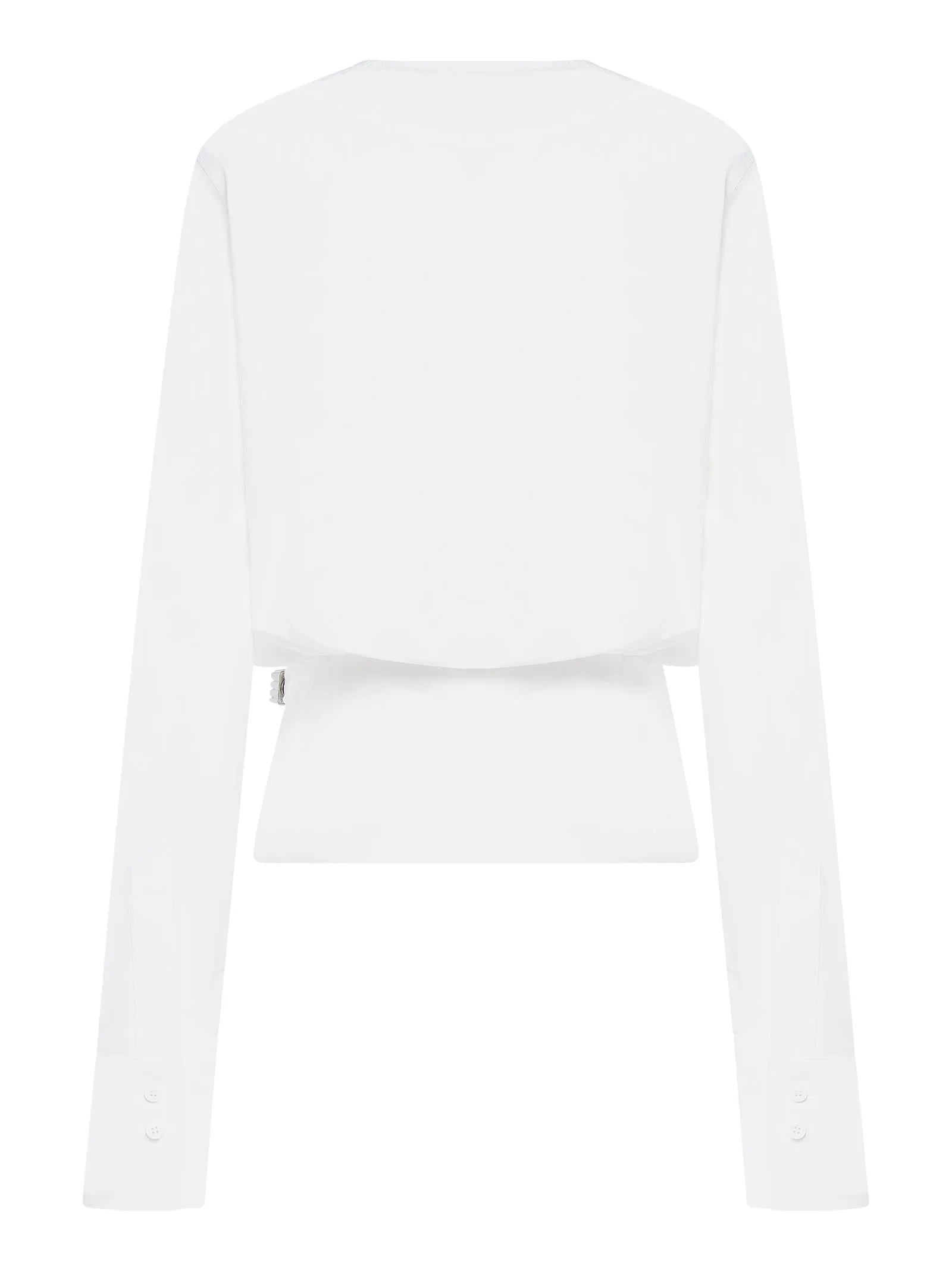 Blouse with V-Neck and Asymmetric Hem sold by Lord & Taylor product image thumbnail 2