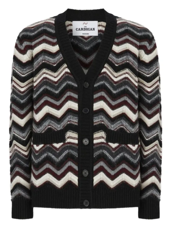 Multicolor Zigzag Pattern Cardigan sold by Lord & Taylor