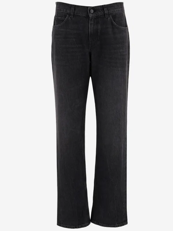 Cotton Denim Jeans with Five-Pocket Style sold by Lord & Taylor