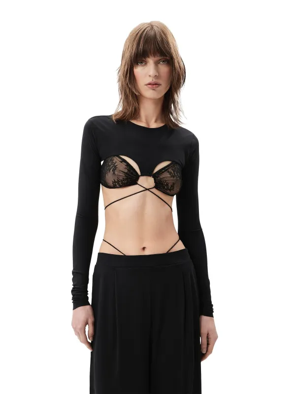 Jill Lace Top with Long Ties sold by Lord & Taylor