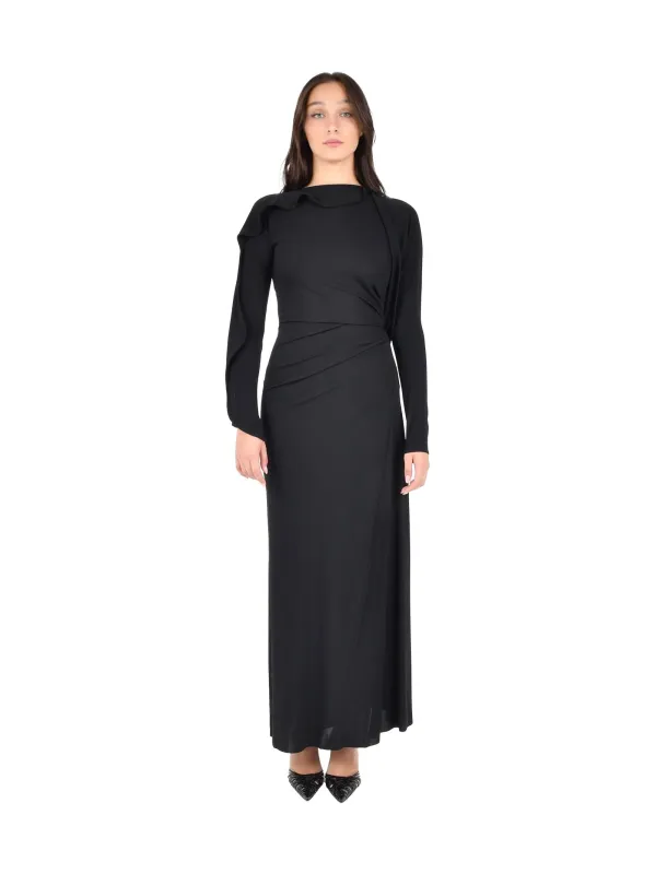 Long Dress with Draped Neckline sold by Lord & Taylor