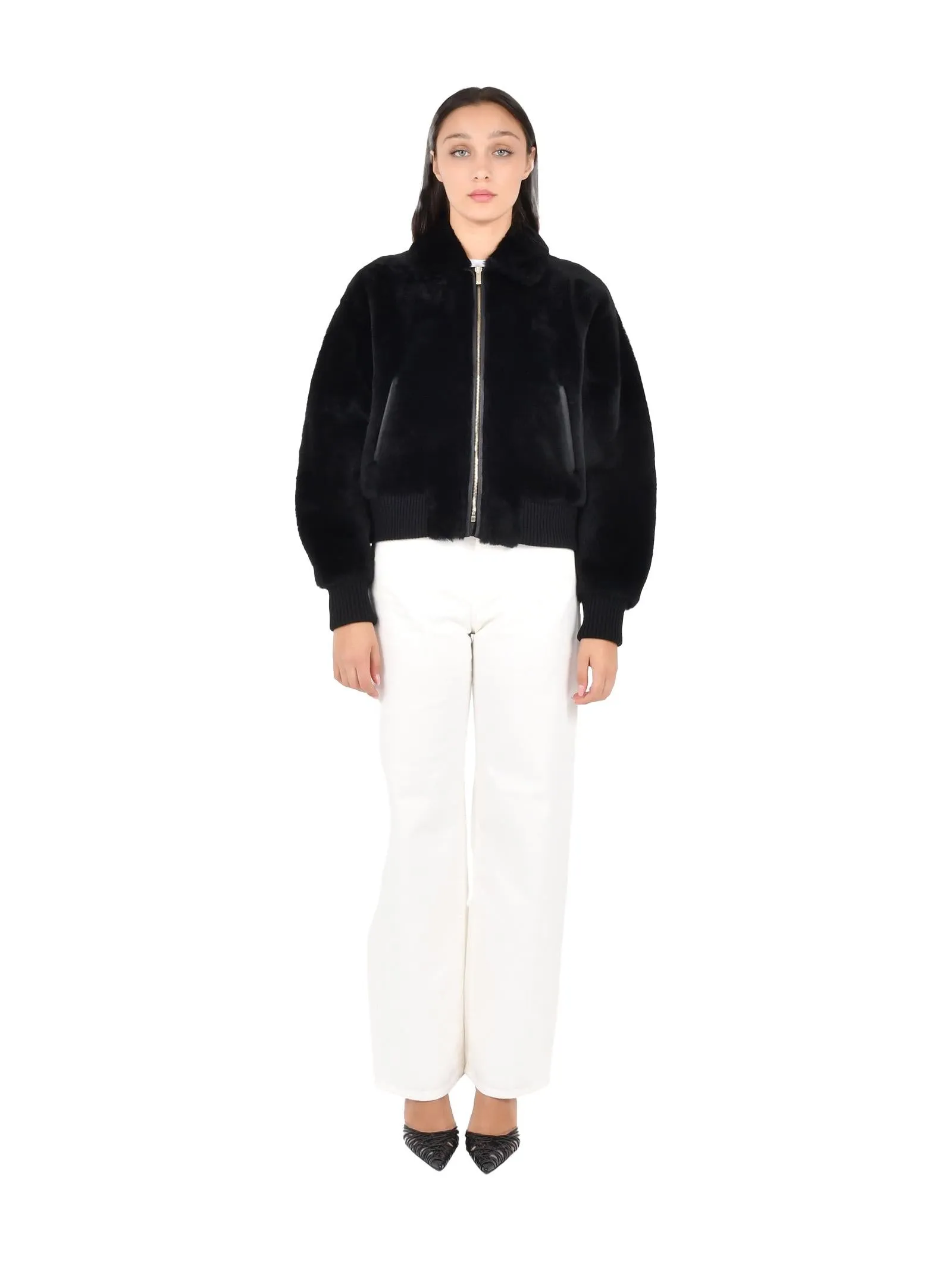 Front Zip Closure Black Jacket sold by Lord & Taylor