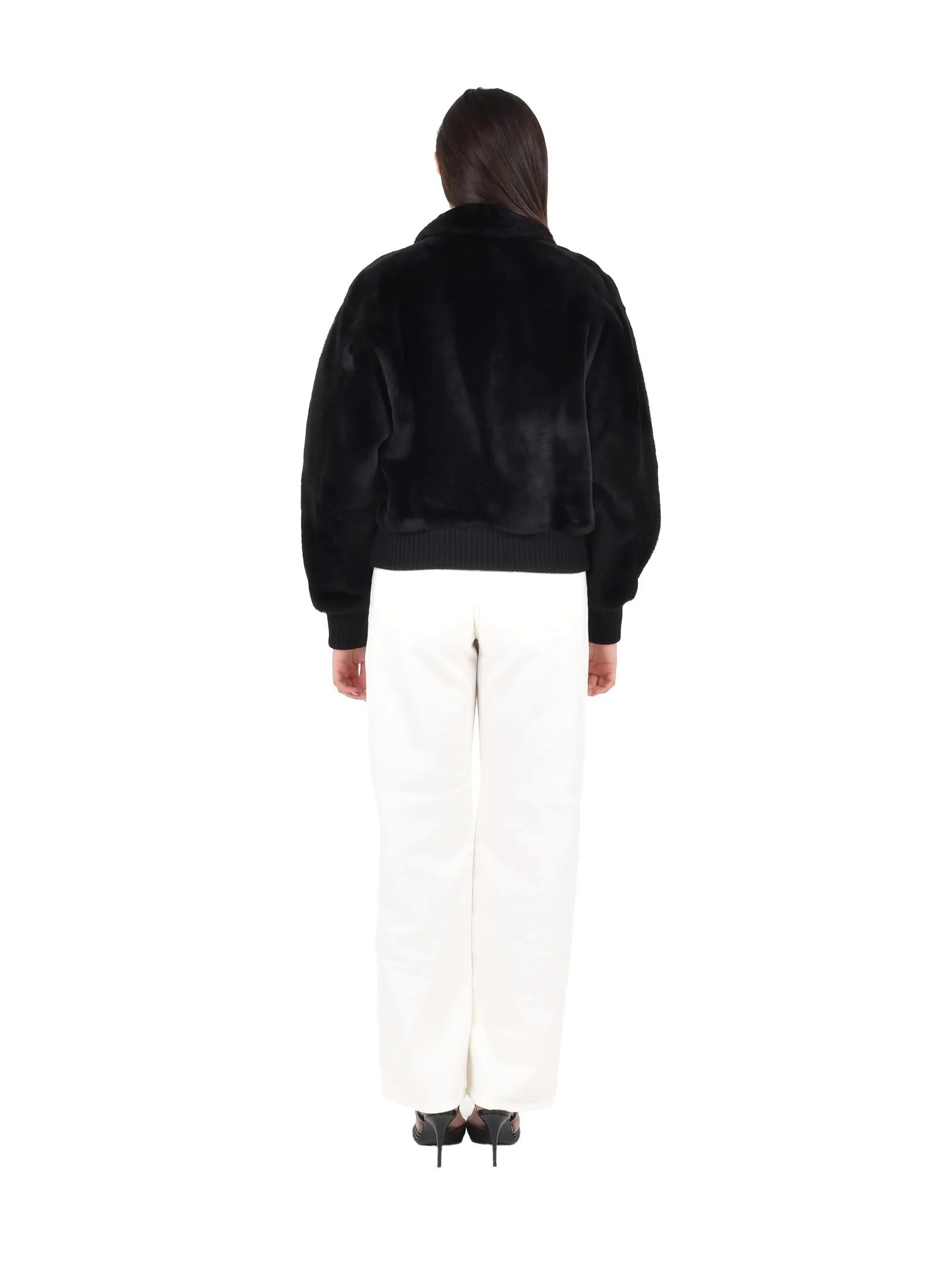 Front Zip Closure Black Jacket sold by Lord & Taylor product image thumbnail 2