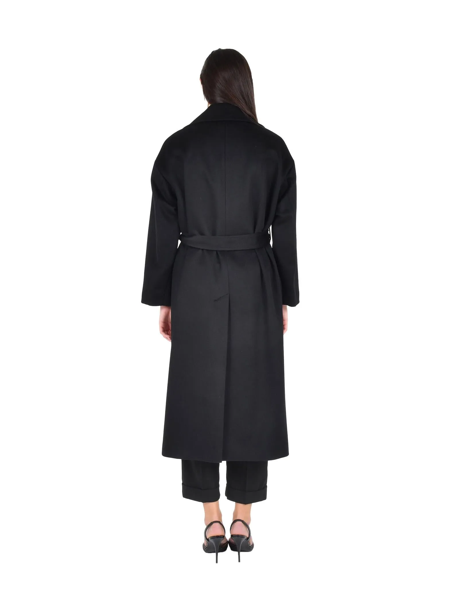 Double-Breasted Black Coat with Belt sold by Lord & Taylor product image thumbnail 2