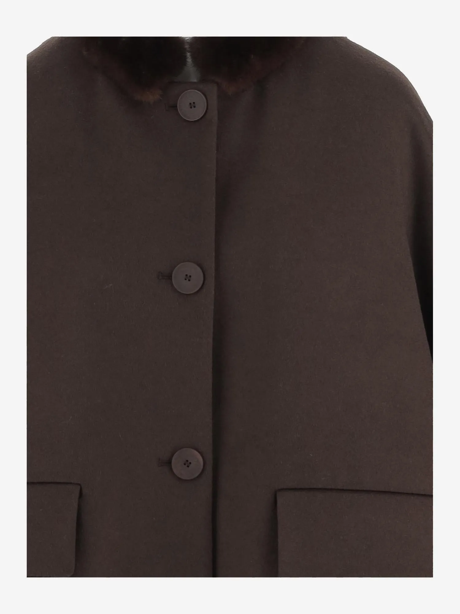 Wool Blend Jacket with Mink Collar sold by Lord & Taylor product image thumbnail 3