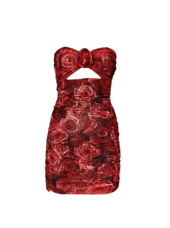 Mini Dress with 3D Rose Detail sold by Lord & Taylor