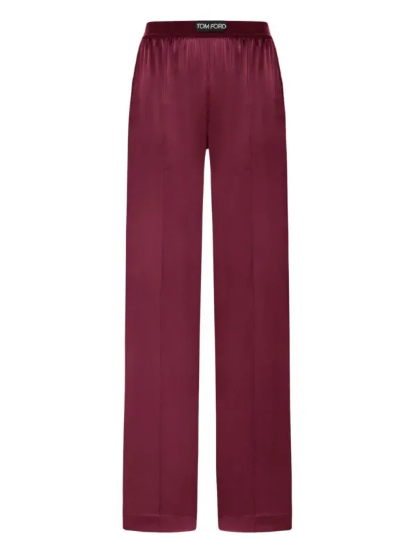 Trousers in Silk, Plum made by Tom Ford