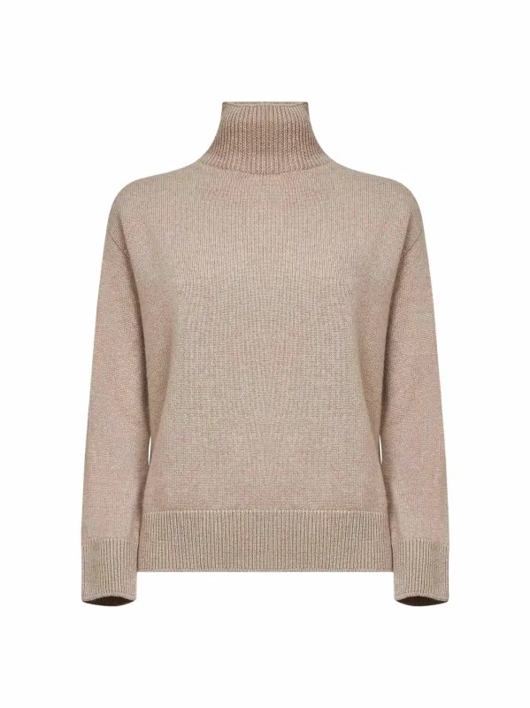 Beige Cashmere Knit Turtleneck Sweater sold by Lord & Taylor