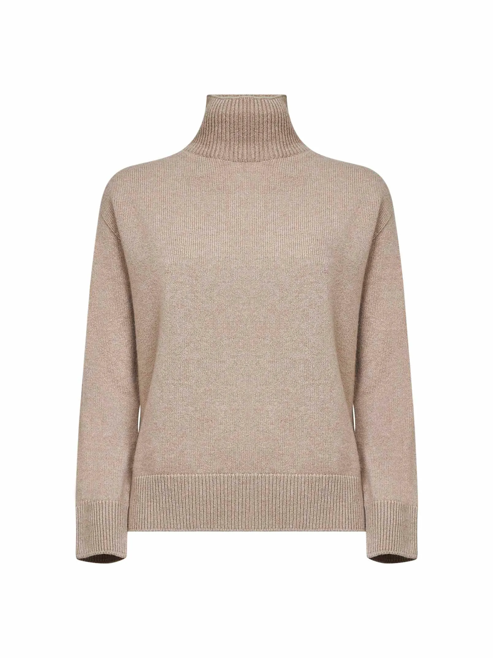 Beige Cashmere Knit Turtleneck Sweater sold by Lord & Taylor