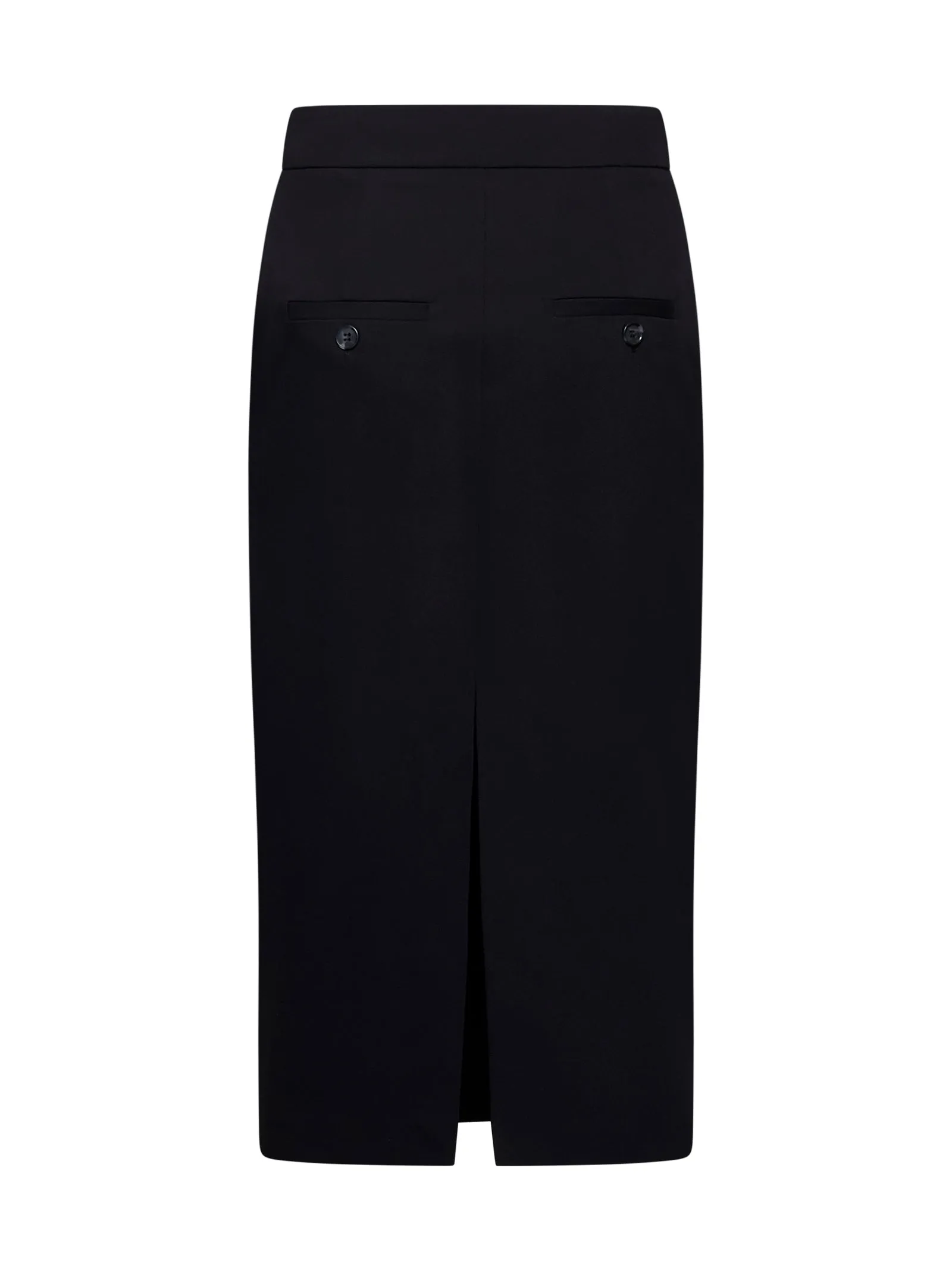 Black Gabardine Midi Pencil Skirt sold by Lord & Taylor product image thumbnail 2