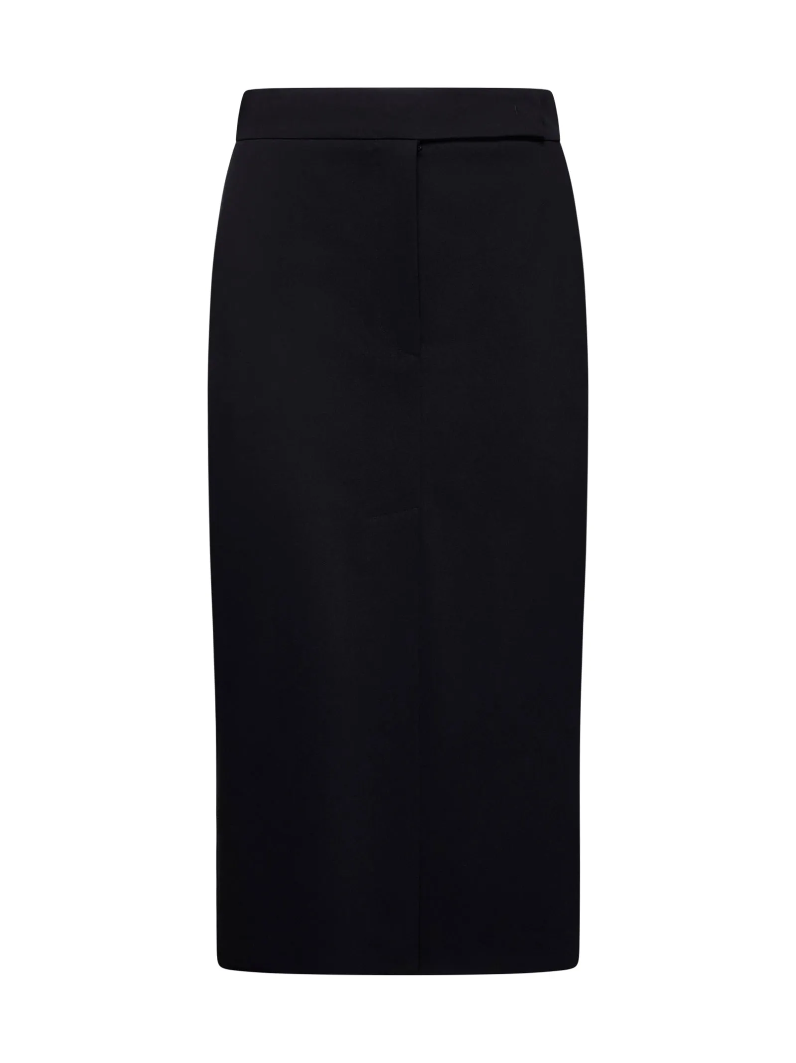 Black Gabardine Midi Pencil Skirt sold by Lord & Taylor