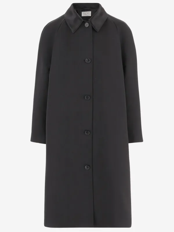 Silk Coat with Classic Collar sold by Lord & Taylor