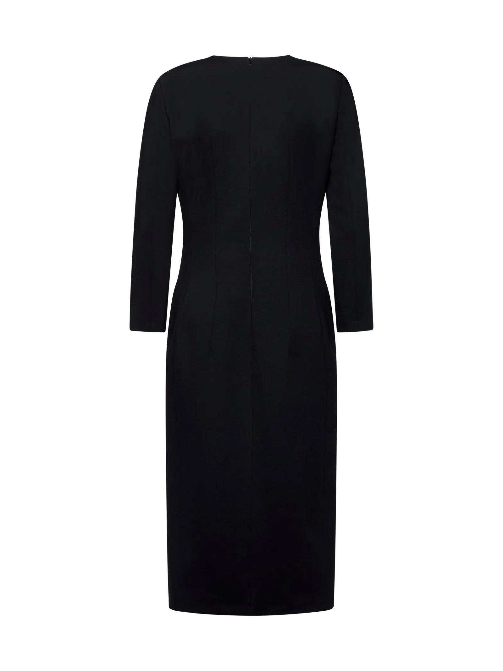 Black Stretch Jersey Midi Dress sold by Lord & Taylor product image thumbnail 2