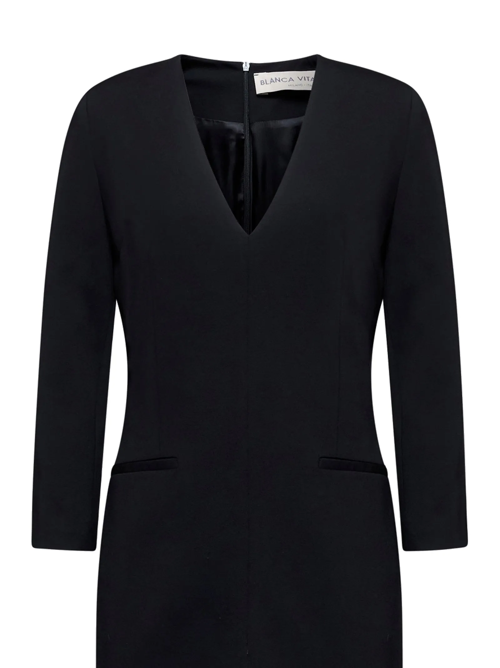 Black Stretch Jersey Midi Dress sold by Lord & Taylor product image thumbnail 3