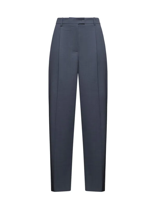 Grey Gabardine Pulsa Trousers sold by Lord & Taylor