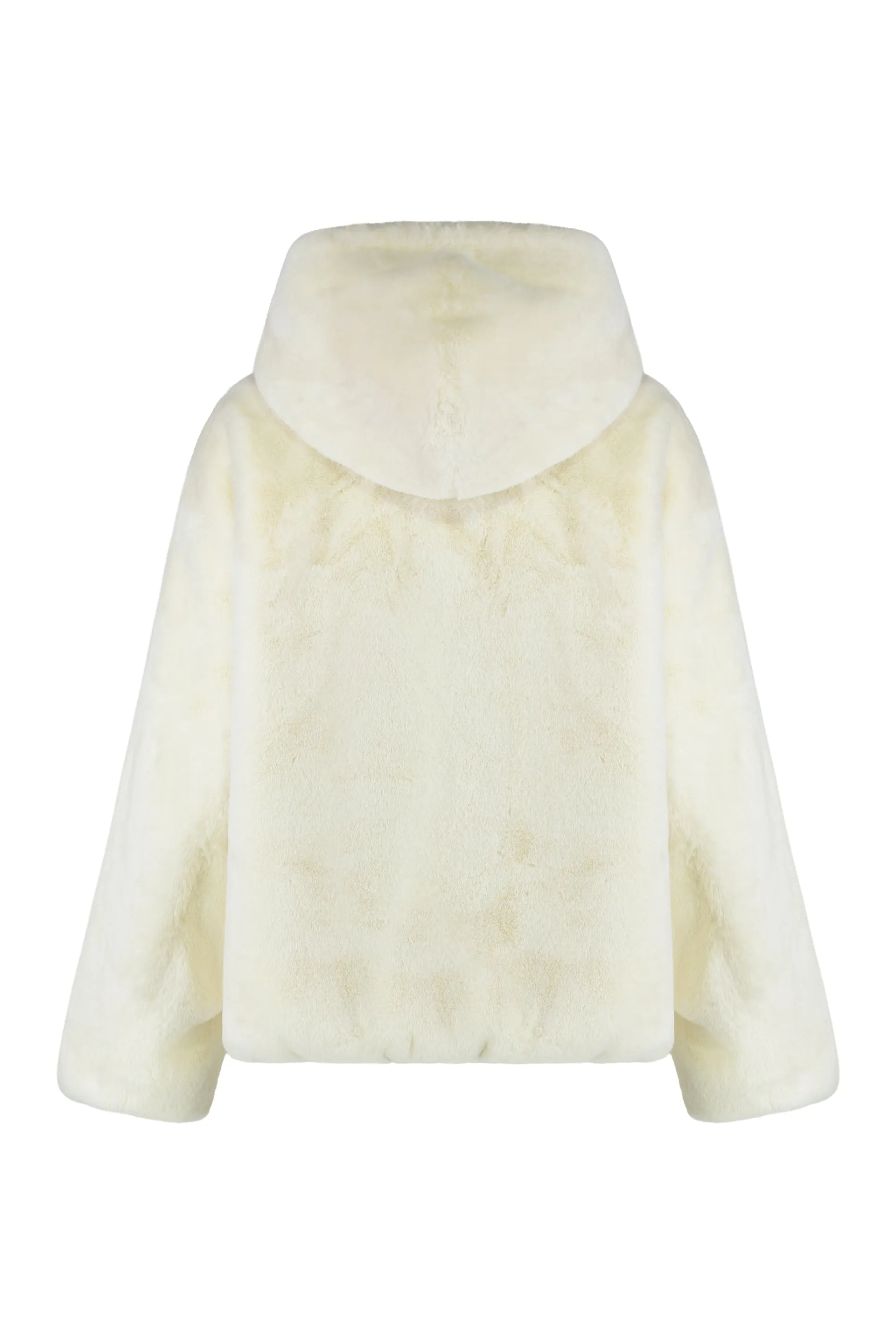 Hooded White Eco-Fur Jacket sold by Lord & Taylor product image thumbnail 2