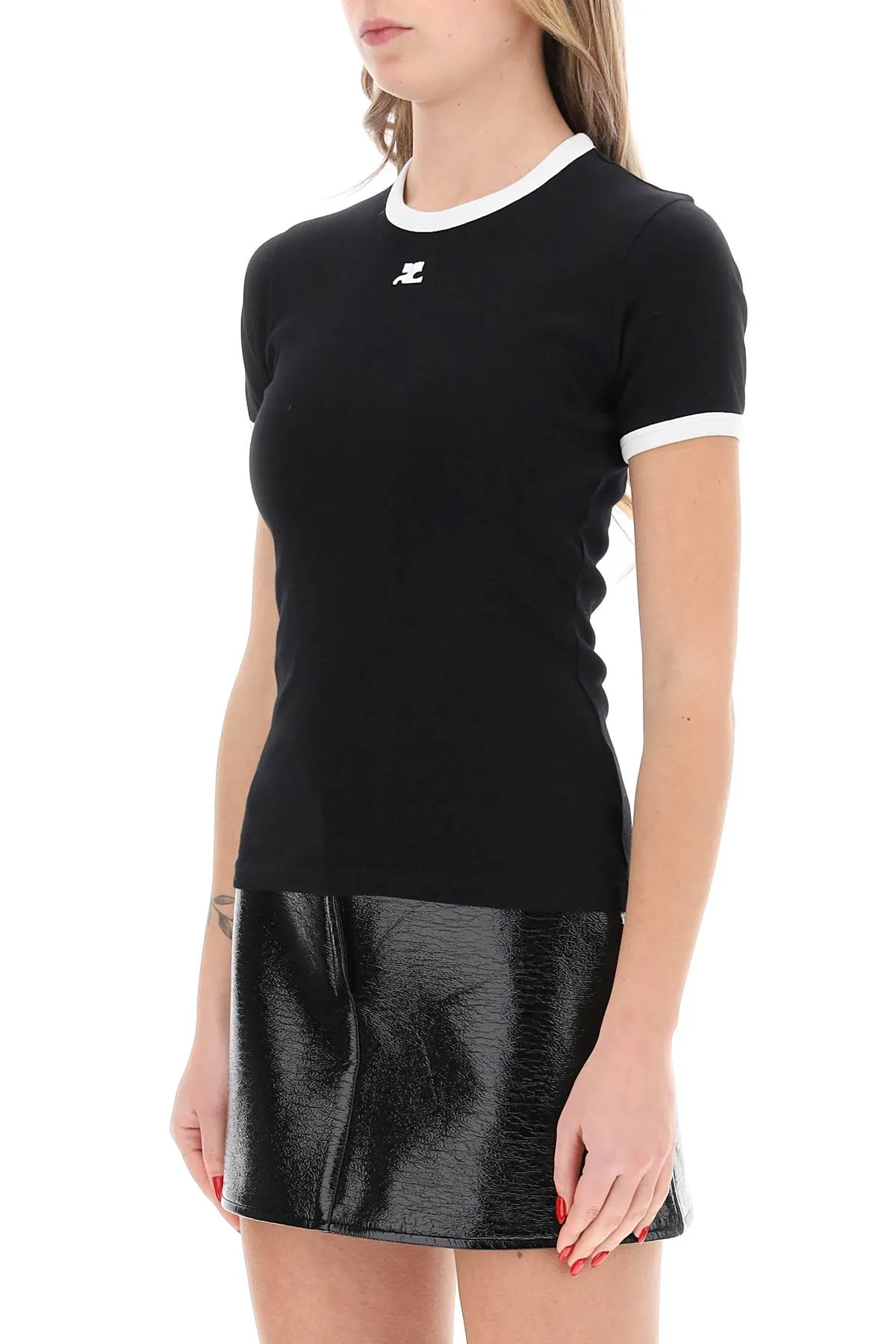BLACK COTTON T-SHIRT sold by Lord & Taylor product image thumbnail 4
